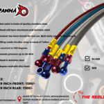 PIRANHA STEEL BRAIDED BRAKE HOSE REAR