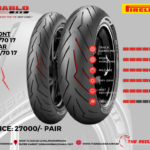 PIRELLI DIABLO ROSSO III FRONT/REAR 110/70 17 & 140/70 17