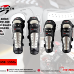 PRO-BIKER  ELBOW AND KNEE GUARD STAINLESS STEEL  SHIELD