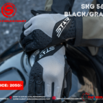 STAR FIELD KNIGHT BLACK GRAY GLOVES
