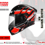 STUDDS THUNDER D6 BLACK WHITE