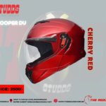 STUDDS TROOPER DV CHERRY RED MODULAR FLIP-UP HELMET