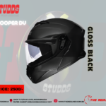STUDDS TROOPER DV GLOSS BLACK MODULAR FLIP-UP HELMET