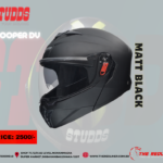 STUDDS TROOPER DV MATT BLACK MODULAR FLIP-UP HELMET
