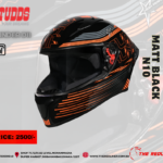 STUDDS THUNDER D11 GLOSS BLACK ORANGE