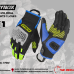 RYNOX GRAVEL DUAL SPORTS GLOVES BLUE NEON
