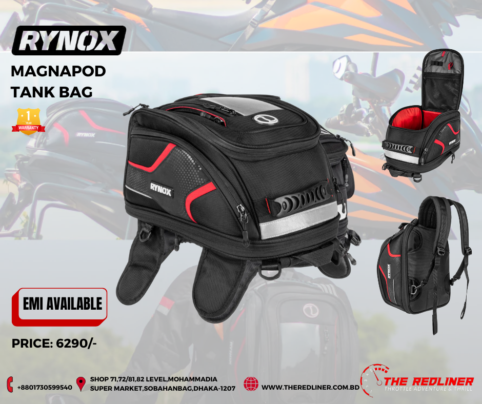 RYNOX MAGNAPOD TANK BAG (1) RYNOX MAGNAPOD TANK BAG 21L - Image 1