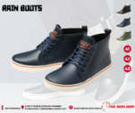 MOTORCYCLE RIDING RAIN BOOT BLUE