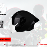 STEELBIRD HELMET SBA-16 SOLID GLOSSY BLACK