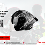 STEELBIRD HELMET SBA-16 ISS LOREM  GLOSSY BLACK GREY