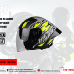 STEELBIRD HELMET SBA-16 ISS LOREM GLOSSY BLACK NEON