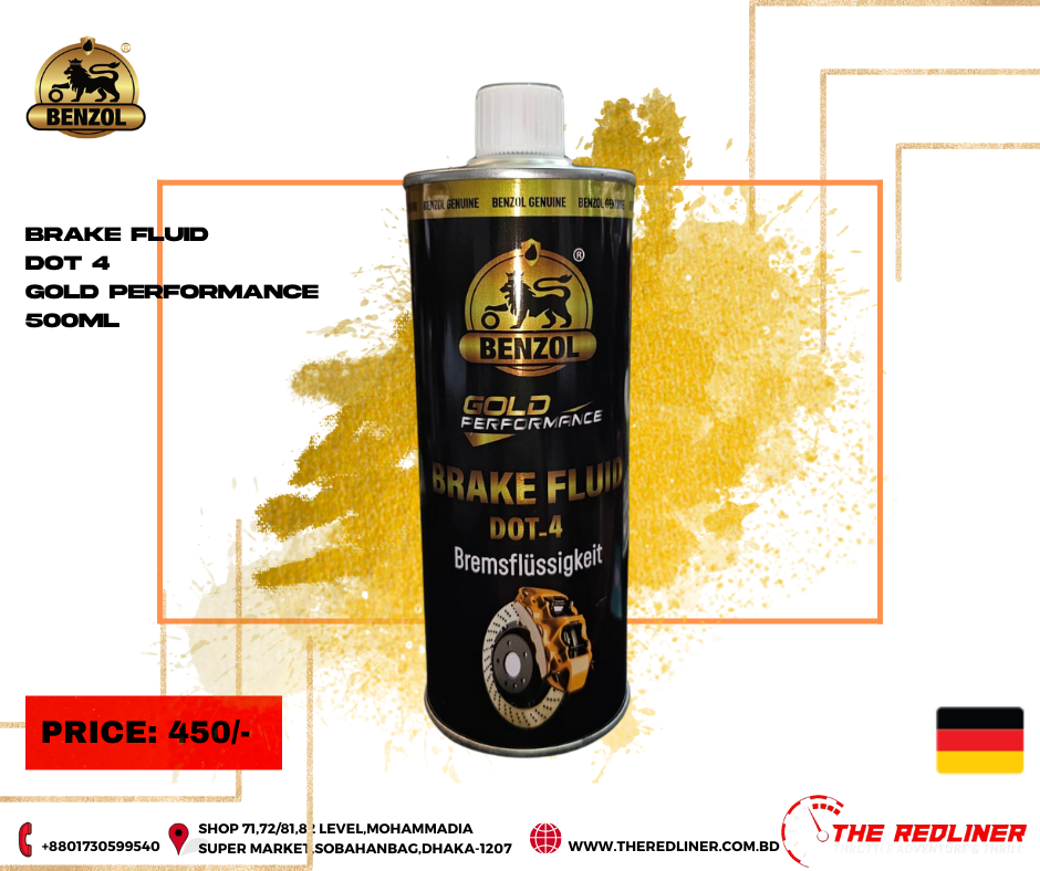 BENZOL LUBRICANTS BRAKE FLUID DOT 4 500ML BENZOL LUBRICANTS BRAKE FLUID DOT 4 500ML - Image 1