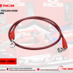 RCB TEFLON BRAKE HOSE CABLE 850MM RED
