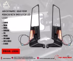 MOTORCYCLE AERODYNAMIC REAR VIEW MIRROR WITH INDICATOR LED LIGHT - Image 2