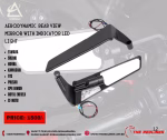 MOTORCYCLE AERODYNAMIC REAR VIEW MIRROR WITH INDICATOR LED LIGHT