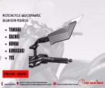 MOTORCYCLE AERODYNAMIC REARVIEW MIRROR