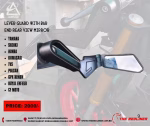 MOTORCYCLE LEVER GUARD WITH BAR END REAR VIEW MIRROR - Image 2