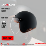 AXOR RETRO JET HELMET MATT BLACK