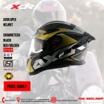 AXOR APEX CHROMETECH BLACK RED GOLDEN HELMET