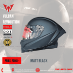 VULCAN REVOLUTION MATT BLACK HELMET